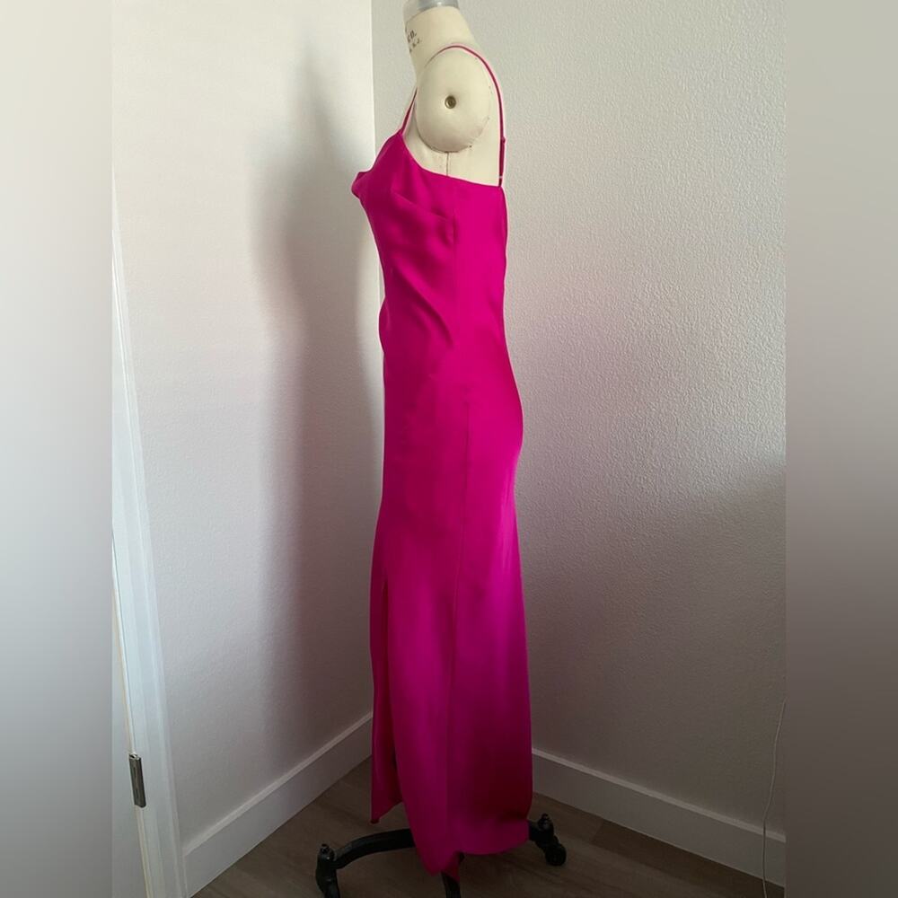 Express | Hot Pink Slip Maxi Dress with Side Slit size XS - Picture 2 of 4